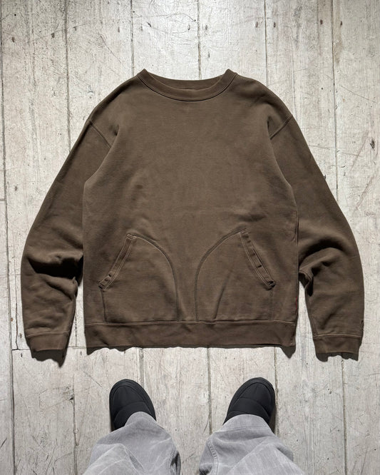 Early 2000s Brown Dual Pocket Jumper (M~L)