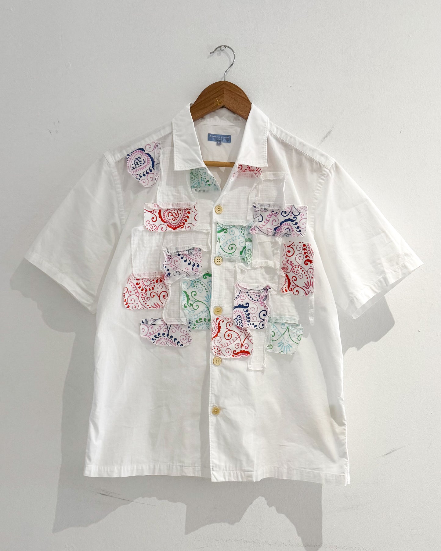 2003 Patchwork Paisley White Shirt (~M~)