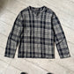 Grey / Black Check Longsleeve Henley Top (~L~)