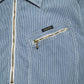2004 "Lumber" Arabic Patch Half Zip Striped Shirt (M~L)